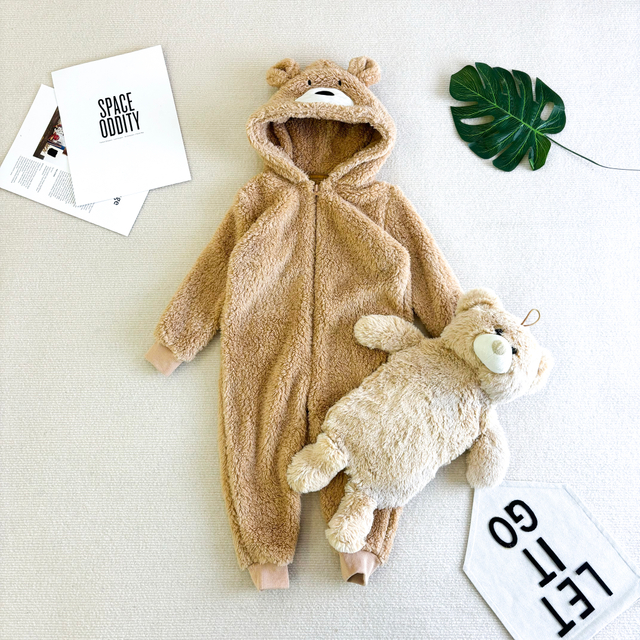 Tkanina z certyfikatem Oeko-tex Pluszowy polar z kapturem i motywem zwierzątek Kigurumi z ciepłą butelką na wodę 