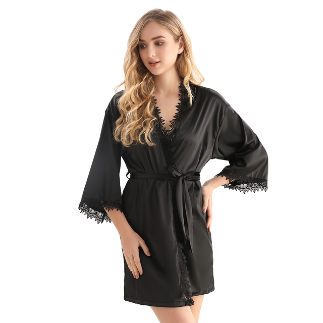 Satynowa piżama damska z poliestru, jedwabiście miękka, bielizna nocna