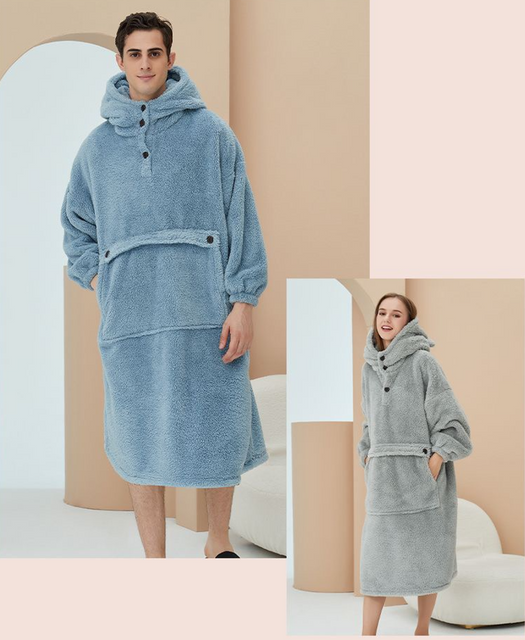 Ponadgabarytowa, polarowa bluza z kapturem i bardzo miękka bluza z kapturem dla mężczyzn i kobiet