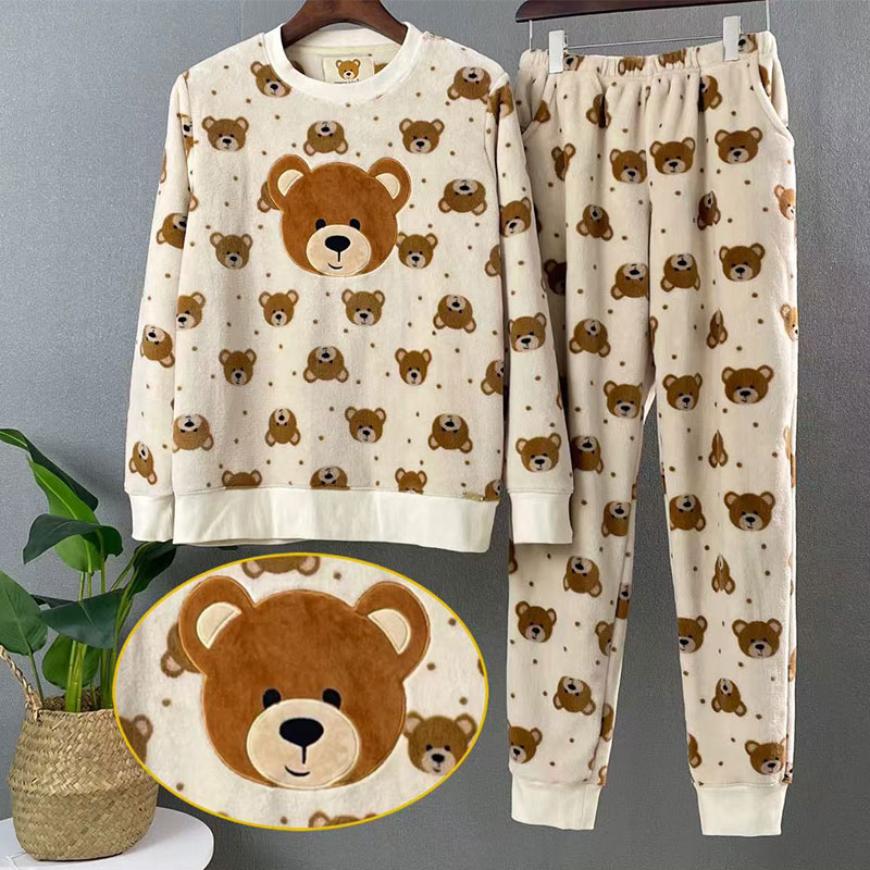 ladies-fleece-pajamas.1 damska-polarowa piżama.1