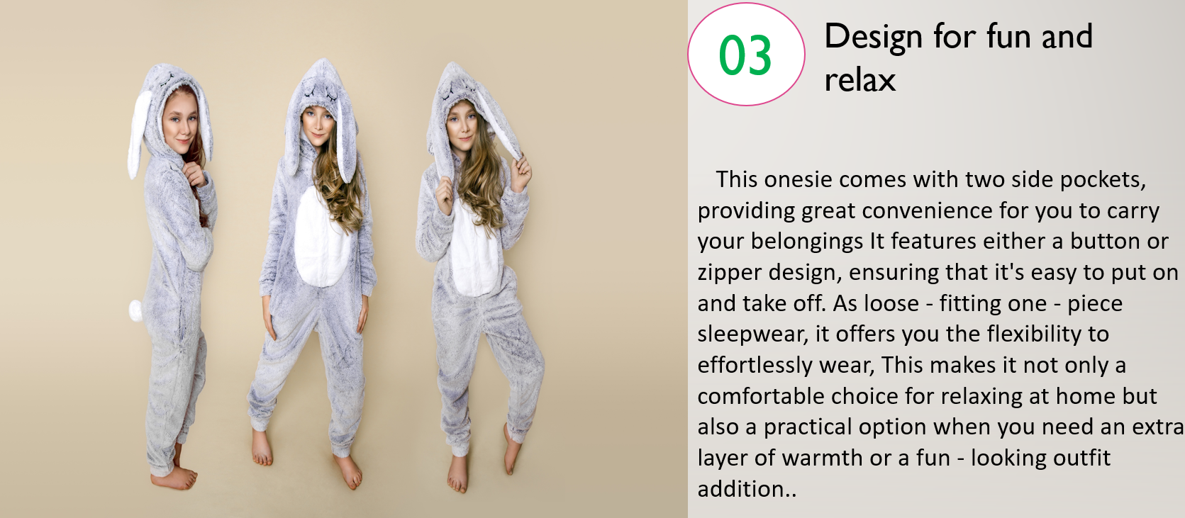 Fabric Fleece Kigurumi Polar