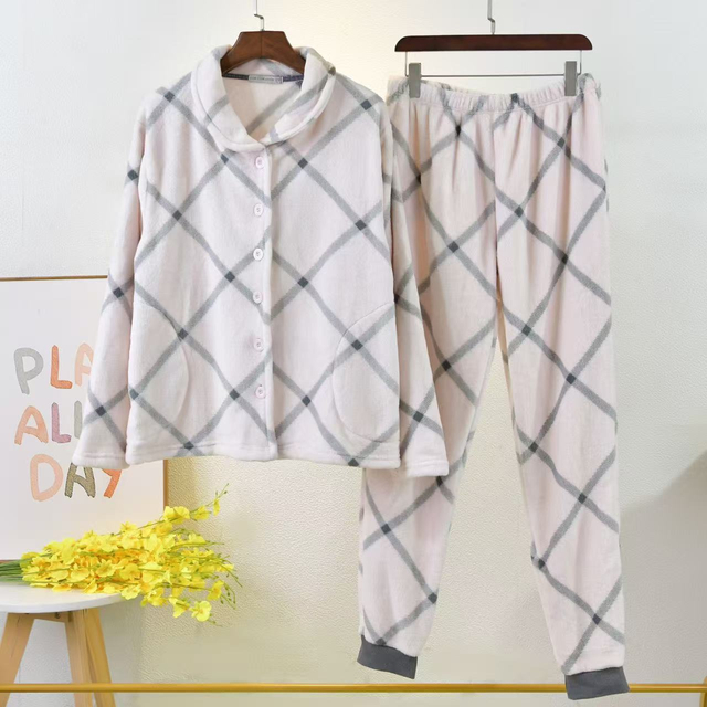 Zestawy piżam pluszowych OEKO TEX Ultra miękki kołnierz Sherpa