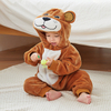 Premium zwierzęcy flanelowy koralowy komplet piżam Sherpa, polar Kigurumi dla dzieci i maluchów ciepły, przytulny i zabawny stylowy Cosplay 