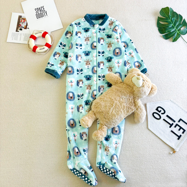 Oeko-tex Pluszowy polar z kapturem dla niemowląt Kigurumi dla małych dzieci