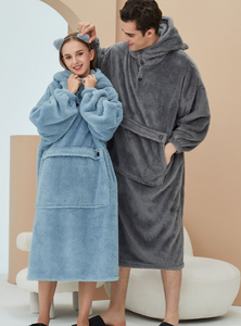 Ponadgabarytowa, polarowa bluza z kapturem i bardzo miękka bluza z kapturem dla mężczyzn i kobiet