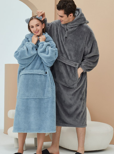 Ponadgabarytowa, polarowa bluza z kapturem i bardzo miękka bluza z kapturem dla mężczyzn i kobiet